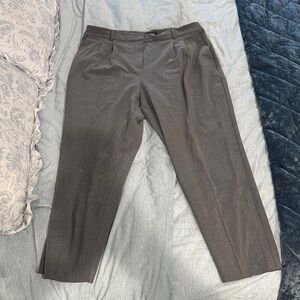 LOFT VERSA Women’s high waisted tapered Classic Gray Dress Pants size 14